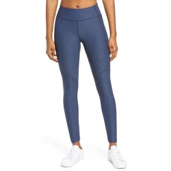 Outdoor Voices Pants - Outdoor Voices Navy Blue 7/8 Warmup Athletic High Rise Gym Leggings Size Small